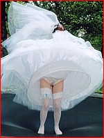 Free up skirt bride pics