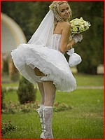 Free up skirt bride pics