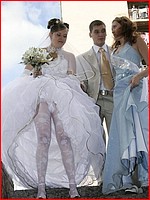 Free up skirt bride pics