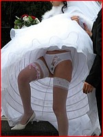 Free up skirt bride pics