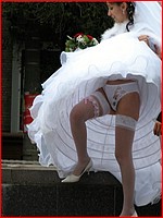 Free up skirt bride pics