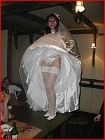 Free up skirt bride pics